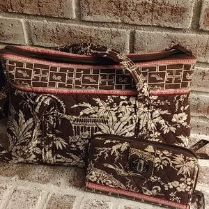 (SOLD)Vera Bradley bag and matching wallet